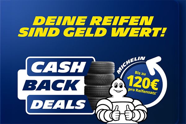 Bis zu 120€ Michelin-Cashback sichern