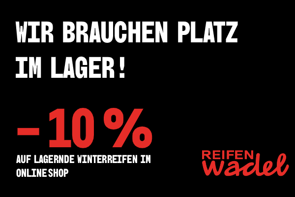 10% Rabatt auf lagernde Winterreifen im Onlineshop 