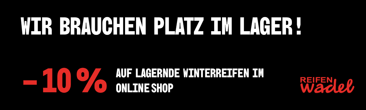 10% Rabatt auf lagernde Winterreifen im Onlineshop 
